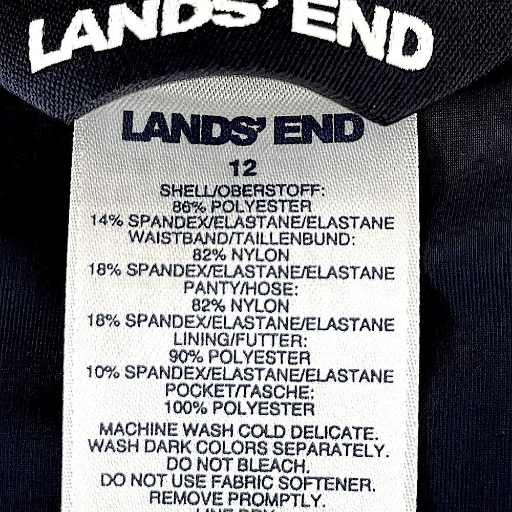 Lands End Swim Size 12 Board Skort Tropical Lands' End - Picture 11 of 14